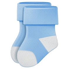Baby Shower Blue Baby Socks Transparent Sticker